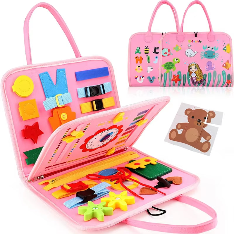 Travel-Friendly Montessori Activity Board