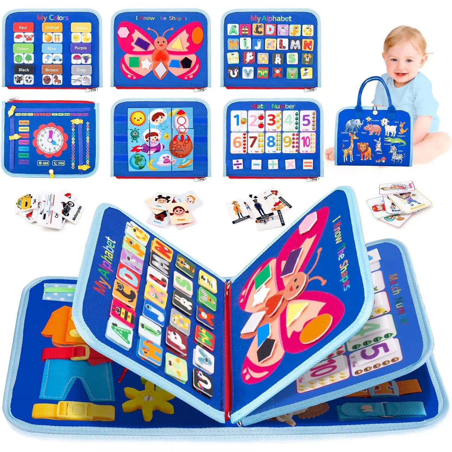 Travel-Friendly Montessori Activity Board