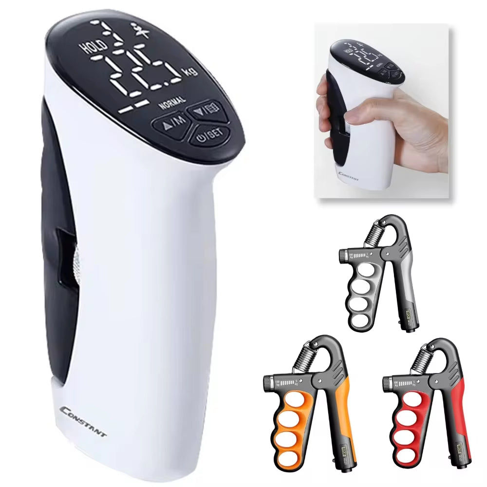 LED Digital Hand Grip Strength Tester | Electronic Power Grip Trainer for Fitness & Performance