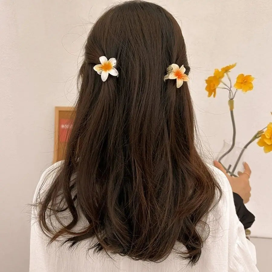 Gradient Flower Hair Clips 