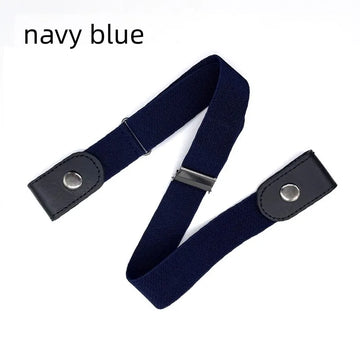 Buckle-Free Adjustable Stretch Elastic Waist Band for Men & Women - Invisible and Comfortable Belt for Jeans and Dresses