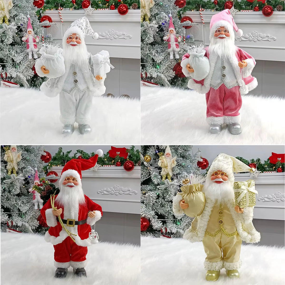 Charming Santa Claus Ornaments - Perfect Christmas Scene Decor & Thoughtful Gifts!