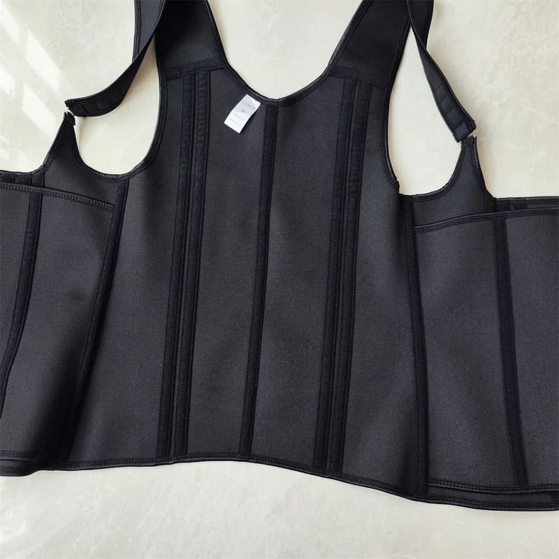 Elevate Your Curves: High-Waisted Sauna Bodysuit & Tank Top Set for Ultimate Abdominal Control & Slimming Style