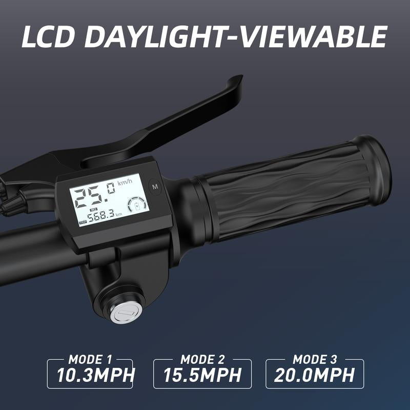 High-Performance Adult Electric Scooter - 20 MPH, 45 Miles Range, Foldable, Dual Brake & Suspension, Stylish Design, Perfect Christmas Gift!