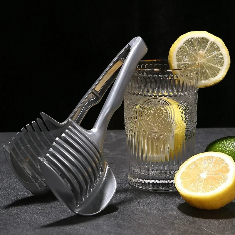 Ultimate Stainless Steel Onion Holder & Vegetable Slicer - Safe & Handy Kitchen Gadget for Effortless Cutting