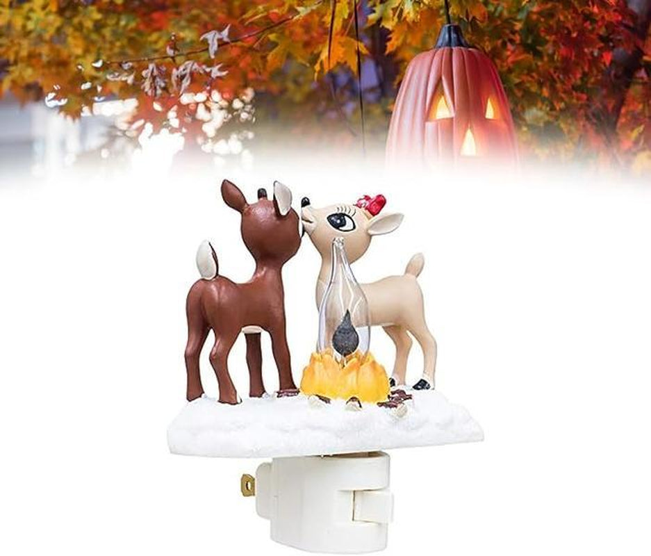 2025 Reindeer Nightlight - Adorable LED Holiday Lamp for Kids' Rooms & Festive Decorations