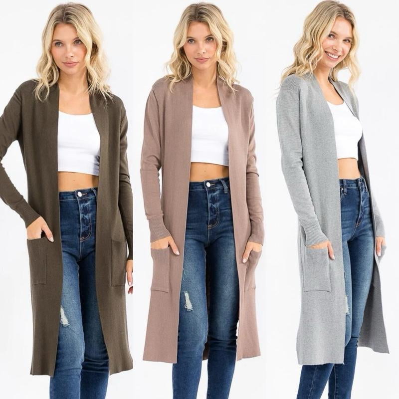 Chic Katty Open Front Cardigan for Women - Effortless Style and Comfort