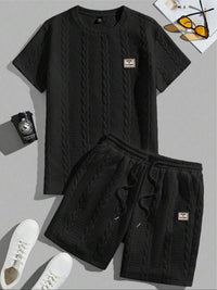 Oversized Men’s 2-Piece Summer Set (L-7XL) – Breathable Shirt & Shorts for Daily Wear & Beach