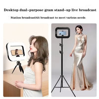 Portable Rechargeable Ring LED Fill Light for Selfies and Live Broadcasts