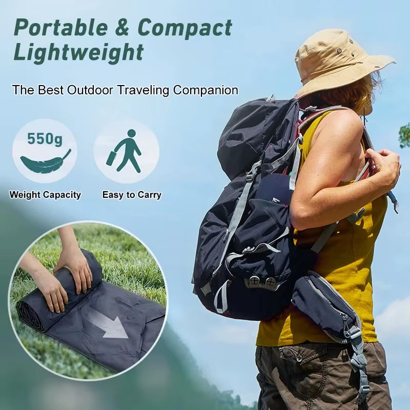 Ultralight Portable Camping Sleeping Pad - Inflatable Air Mattress for Outdoor Travel and Hiking