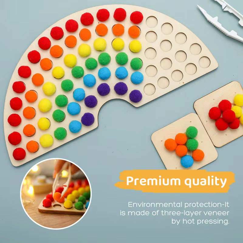 Rainbow Bead Match & Count Game