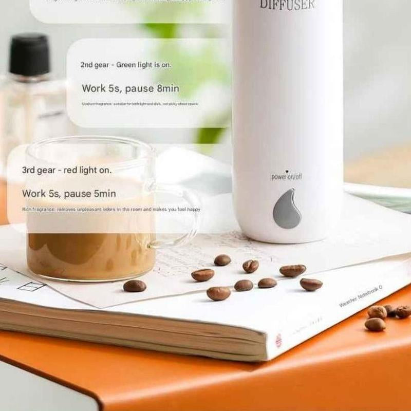 Air Freshening Diffuser with Automatic Timed Spray and 3 Essential Oil Bottles – Perfect for Home, Hotels, and Bathrooms