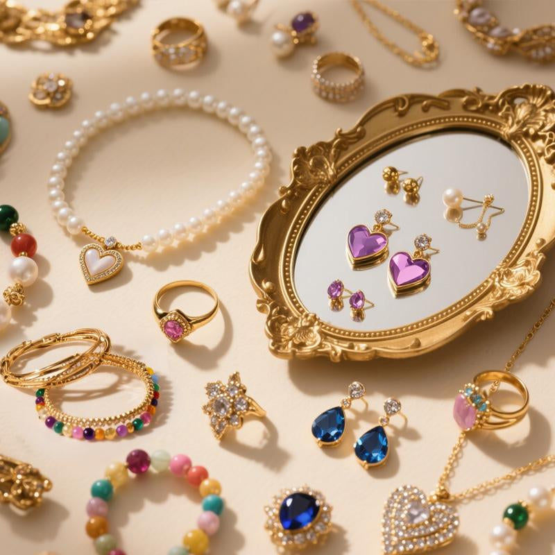 Enchanting Mystery Jewelry Box - Surprise Gift Set with Necklaces, Earrings & Rings for Women