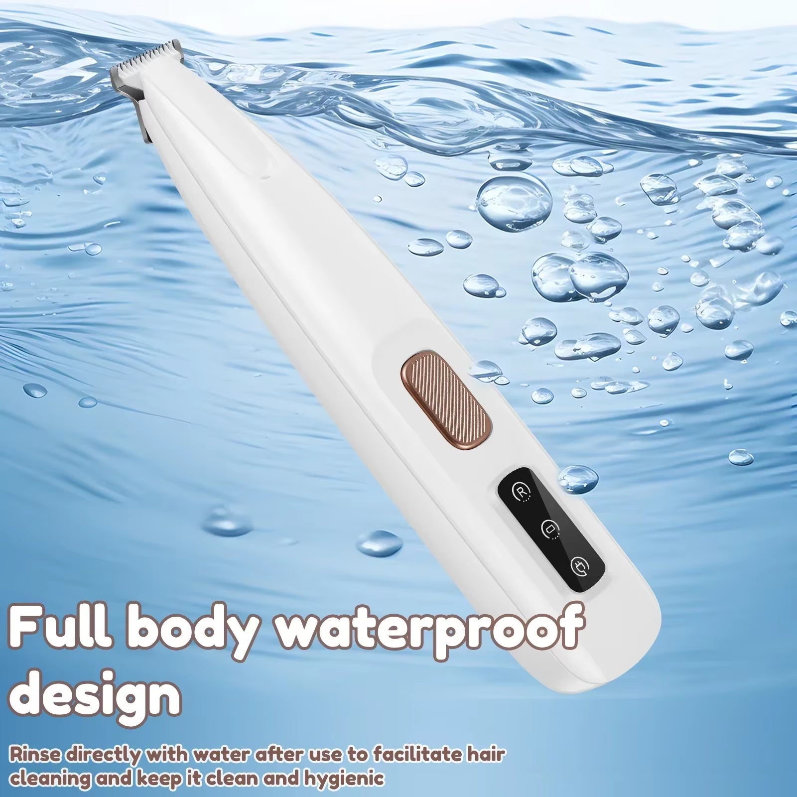Ultimate Waterproof Dog Paw Trimmer with LED Light - Professional Pet Clippers with 18mm Wide Blade & Smart Display for Easy Grooming!