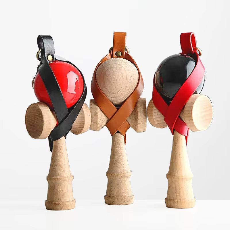Painted Wood Kendama Toy - Enhance Eye-Hand Coordination with Fun Outdoor Juggling Game for All Ages