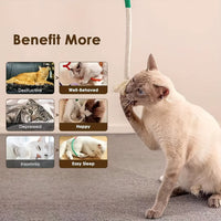 Cotton Cat Chew Toy - Interactive Catnip Rope for Teeth Cleaning and Nibbling Fun!