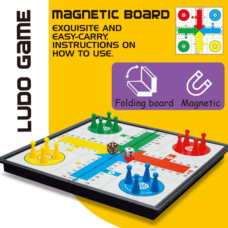 Ultimate Portable Dice and Chess Board Game Set - Perfect for Family Fun and Travel!