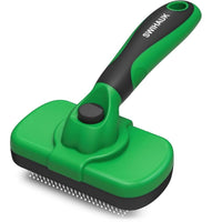 Self-Cleaning Slicker Brush for Dogs & Cats – Gentle Grooming, Easy Deshedding & Hair Removal (Pink)