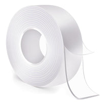 3 Rolls of Heavy Duty Double Sided Nano Adhesive Tape - 9.85FT See-Through Mounting Strips for Easy Home Decor & Gym Tasks