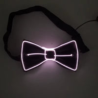 Illuminate Your Style: Men's LED Glowing Bow Tie for Parties, Halloween, Christmas & Clubbing