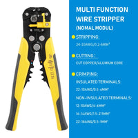 Versatile Automatic Wire Stripper & Crimper Tool - Adjustable Multifunctional Pliers for All Your Cable Cutting Needs