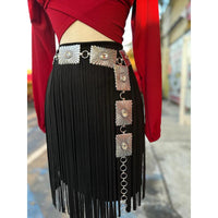 Chic Suede Fringe Skirt for Effortless Style
