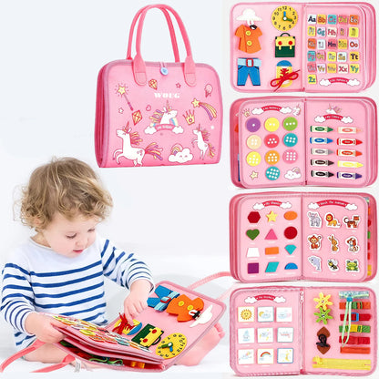 Travel-Friendly Montessori Activity Board