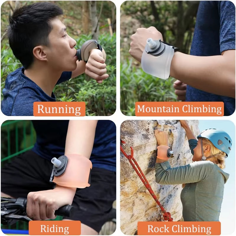 Adjustable Portable Running Wrist Water Bottle - Perfect for Outdoor Fitness, Cycling, and Marathons