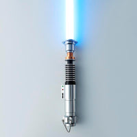 Rechargeable Bluetooth Motion Control Duel Lightsaber with Sound Effects - Epic Luke Skywalker Orange Role Play Toy for Adults and Collectors