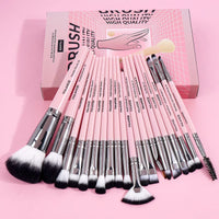 20Pcs Professional Makeup Brush Set with Box - Perfect for Powder, Eye Shadow, Foundation, and Blush!