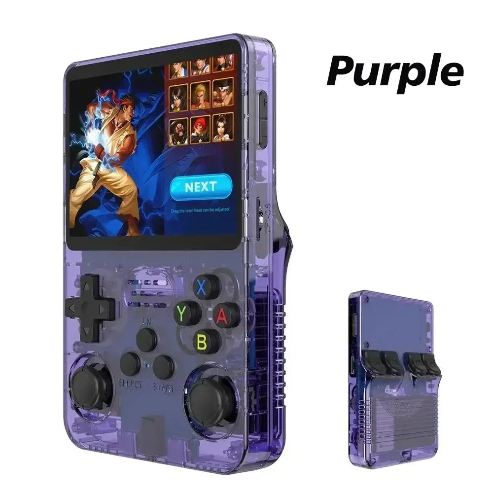 R36S Retro Handheld Game Console - 64GB, 3.5-Inch IPS Screen, Open-Source Linux - Perfect Gift for Gaming Enthusiasts!