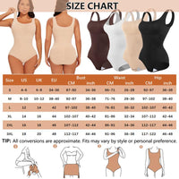 Ultimate Waist Trainer Bodysuit for Women - Tummy Control Seamless Shapewear, Butt Lifter Full Body Shaper in Black, White & Brown - High-Waist Girdle for All-Day Comfort