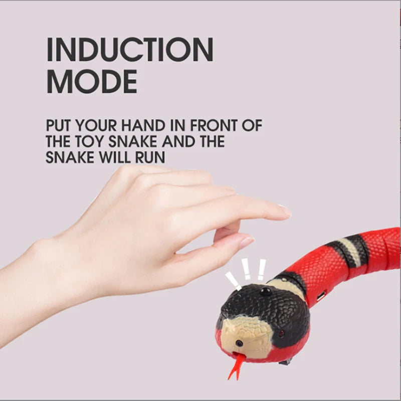 Interactive Smart Sensing Cat Snake Toy - USB Charging Automatic Play for Engaging Pet Fun