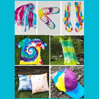 Ultimate Tie Dye Kit - 6, 8, or 10 Vibrant Colors for DIY Fashion - Complete with Rubber Bands and Gloves!