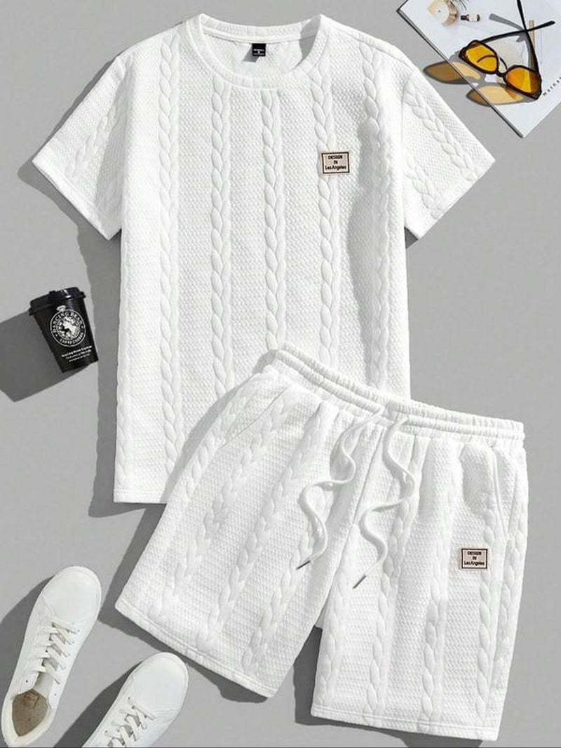 Oversized Men’s 2-Piece Summer Set (L-7XL) – Breathable Shirt & Shorts for Daily Wear & Beach