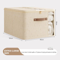 Tianshan Double Window Zipper Wardrobe Storage Box - Buy One, Get Two FREE! Set of 3!