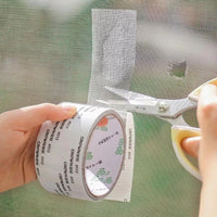 Repair Your Screens Like New: Durable Gray Adhesive Fiberglass Mesh Tape for Windows & Doors