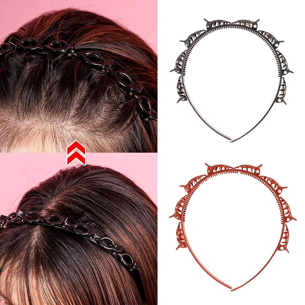 2022 Stylish Double Bangs Hair Clips - Trendy Head Hoops & Hairpins for Women