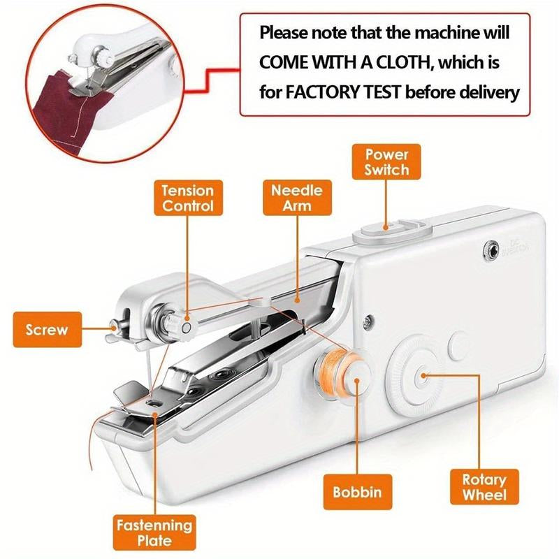Portable Mini Handheld Sewing Machine - Perfect for Quick Repairs and On-the-Go Stitching!