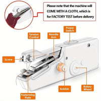 Portable Mini Handheld Sewing Machine - Perfect for Quick Repairs and On-the-Go Stitching!