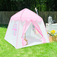 Flower Princess Play Tent with Ball Decor - Fun Indoor/Outdoor Game House for Girls, Perfect Birthday Gift!