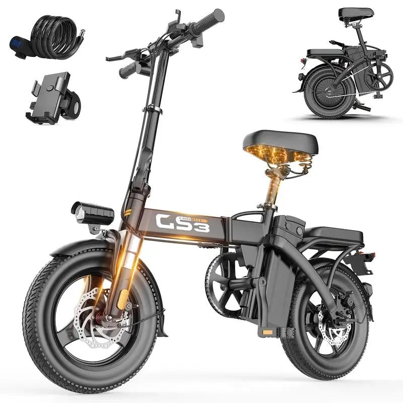 High-Performance Adult Electric Scooter - 20 MPH, 45 Miles Range, Foldable, Dual Brake & Suspension, Stylish Design, Perfect Christmas Gift!