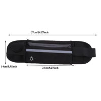 Comfortable Sport Running Waist Bag for Men & Women - Stylish Fanny Pack with Safety Tape for Gym, Cycling & Phone Storage
