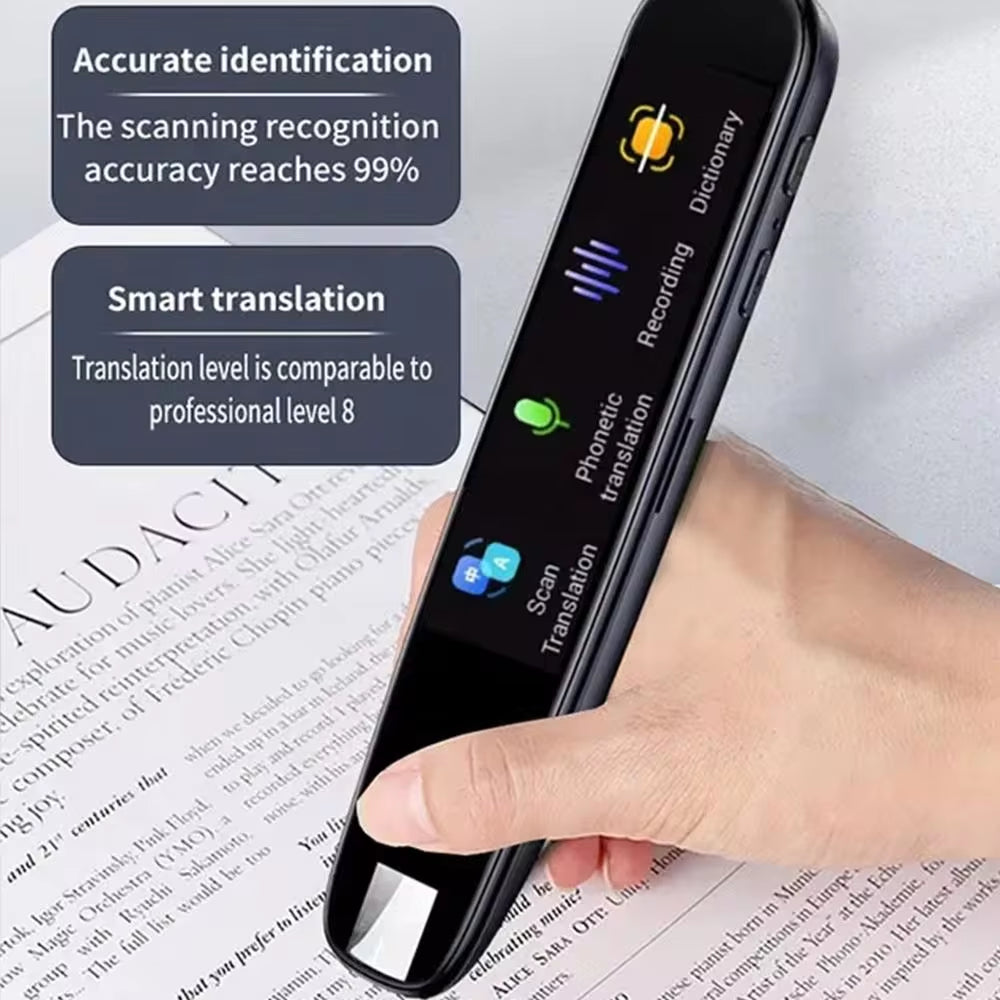 Smart Offline Translation Pen - 123 Languages Dictionary & Scanning Reader for Teachers and Students