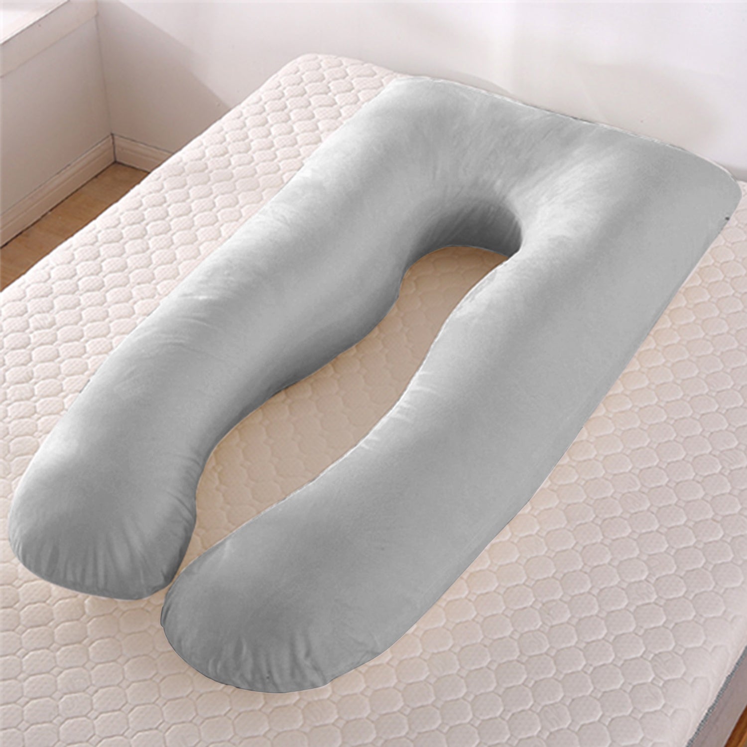 Ultimate U-Shape Maternity Pillow for Pregnant Women - Summer Sleeping Support with Cooling Ice Silk