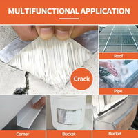 Premium Waterproof Aluminum Foil Tape - High-Temperature Resistant Butyl Sealant for Wall, Pool, Roof Repairs - Heavy-Duty Self-Adhesive Duct Tape