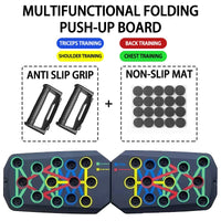 Ultimate Portable Push-Up Board Set - Multifunctional Fitness Equipment for Targeting Chest, Abs, Arms & Back