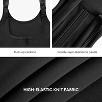 Elevate Your Silhouette with Nebility Women's Highwaist Corset Vest - Tummy Tuck Shapewear for Sport & Daily Wear, Classic Black
