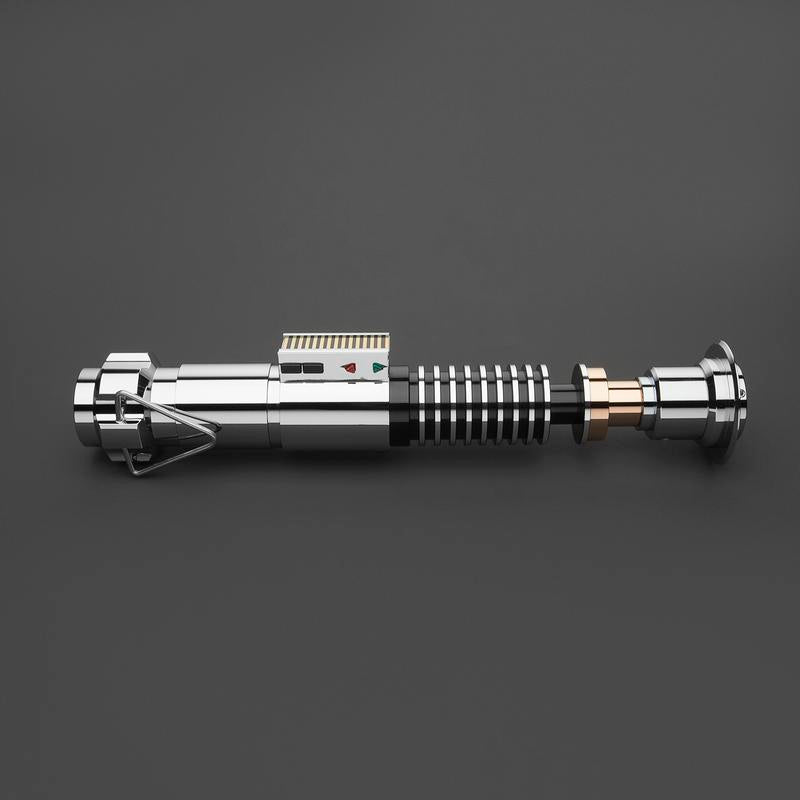 Rechargeable Bluetooth Motion Control Duel Lightsaber with Sound Effects - Epic Luke Skywalker Orange Role Play Toy for Adults and Collectors