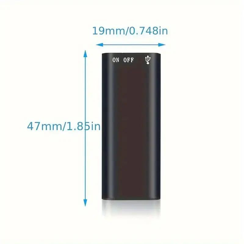 Professional Voice-Activated Digital Recorder - 32GB Noise-Canceling MP3 Player, Ultra-Thin Portable Design for Business Meetings, Battery Not Included